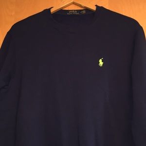 Men’s Polo Navy Crewneck Sweatshirt, S, NWOT